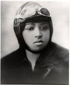 Portrait of Bessie Coleman.